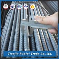 Large stock building material tmt reinforcing 14mm hot rolled iron deformed steel rebar rod